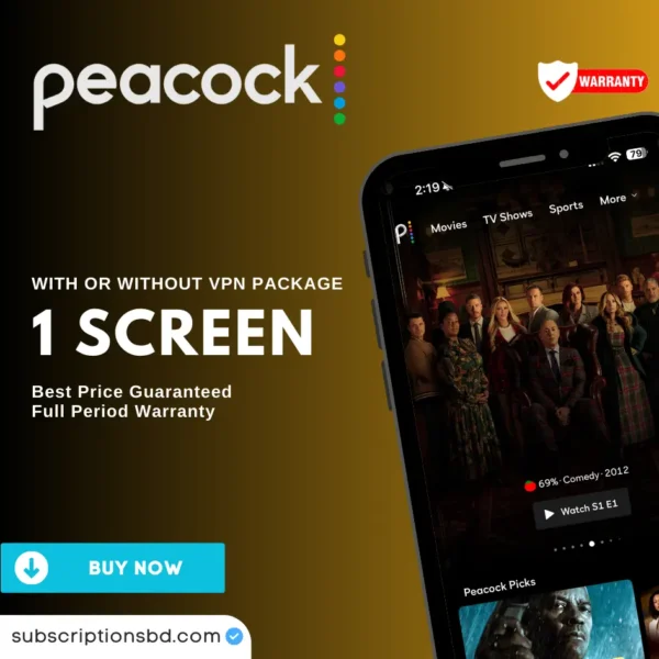 Peacock tv subscriptions bd